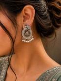 Oxidised Pearl Drop Earrings Artificial gold jewelry suppliers in Hyderabad